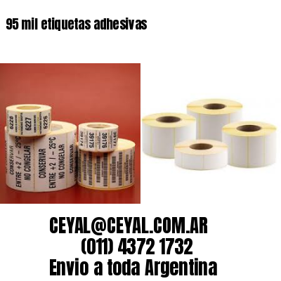 95 mil etiquetas adhesivas