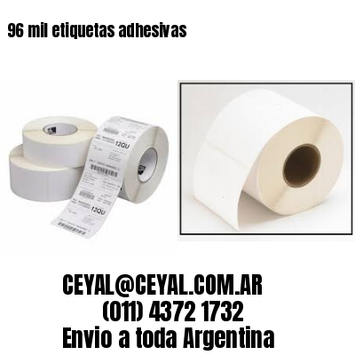 96 mil etiquetas adhesivas