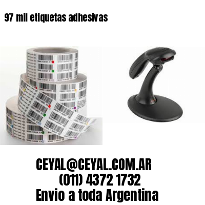 97 mil etiquetas adhesivas