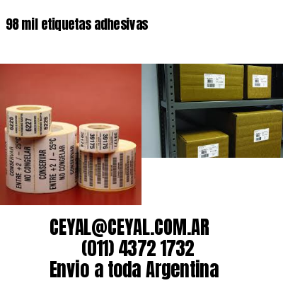 98 mil etiquetas adhesivas