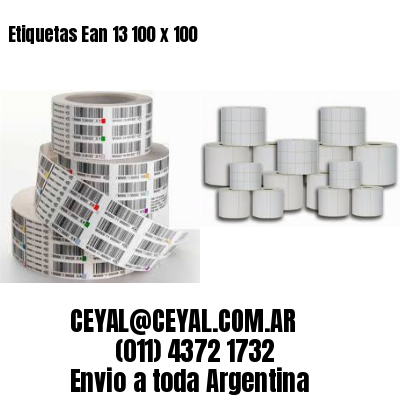Etiquetas Ean 13 100 x 100