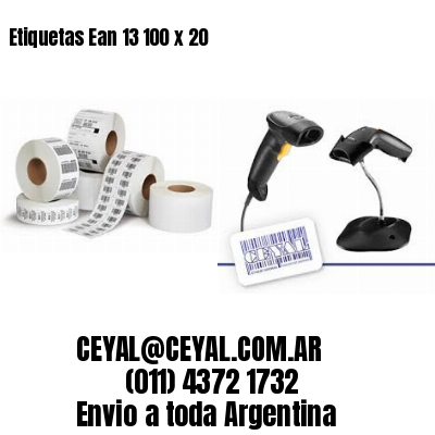 Etiquetas Ean 13 100 x 20