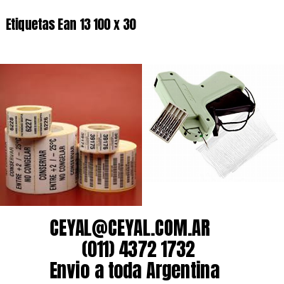 Etiquetas Ean 13 100 x 30