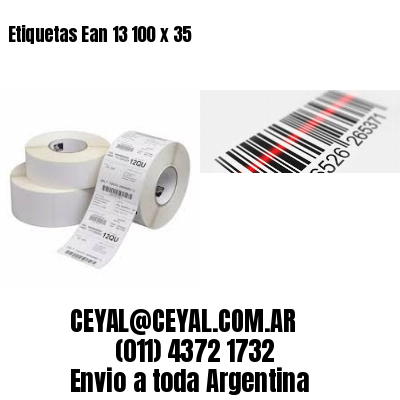 Etiquetas Ean 13 100 x 35
