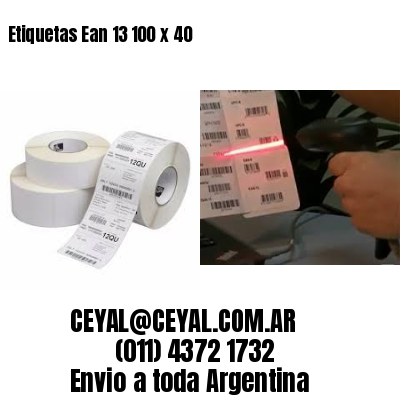 Etiquetas Ean 13 100 x 40