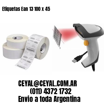 Etiquetas Ean 13 100 x 45