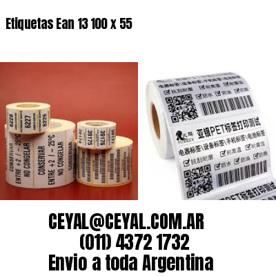 Etiquetas Ean 13 100 x 55