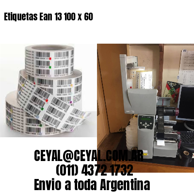 Etiquetas Ean 13 100 x 60