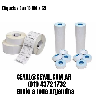 Etiquetas Ean 13 100 x 65