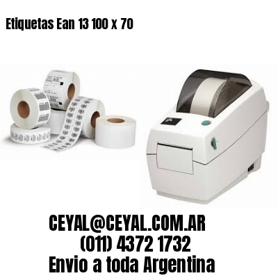 Etiquetas Ean 13 100 x 70