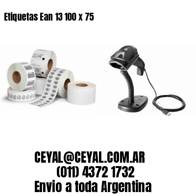 Etiquetas Ean 13 100 x 75