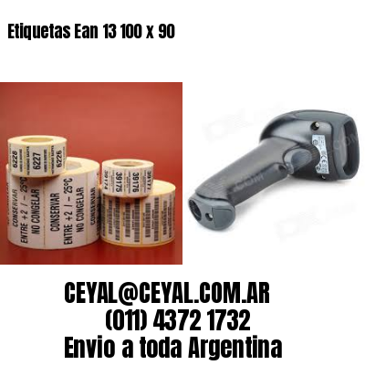 Etiquetas Ean 13 100 x 90