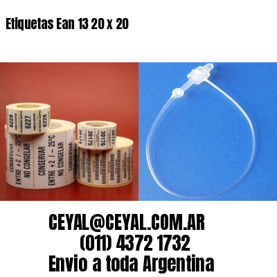 Etiquetas Ean 13 20 x 20