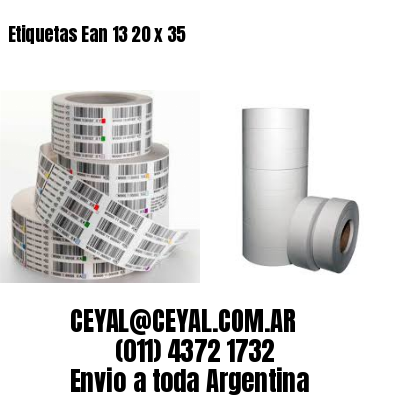 Etiquetas Ean 13 20 x 35