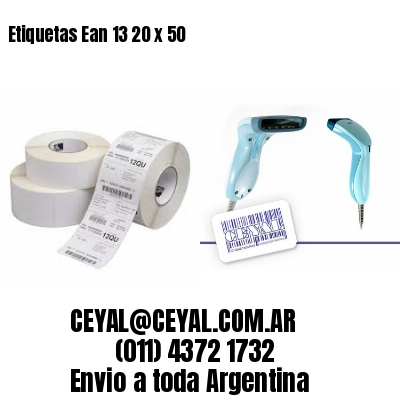 Etiquetas Ean 13 20 x 50