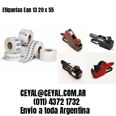 Etiquetas Ean 13 20 x 55