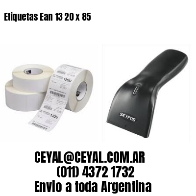 Etiquetas Ean 13 20 x 85