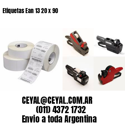 Etiquetas Ean 13 20 x 90