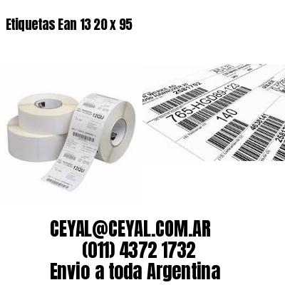 Etiquetas Ean 13 20 x 95