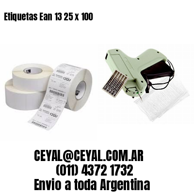 Etiquetas Ean 13 25 x 100