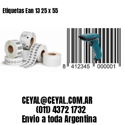 Etiquetas Ean 13 25 x 55