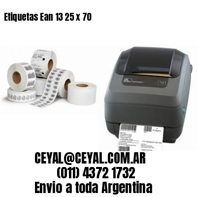 Etiquetas Ean 13 25 x 70