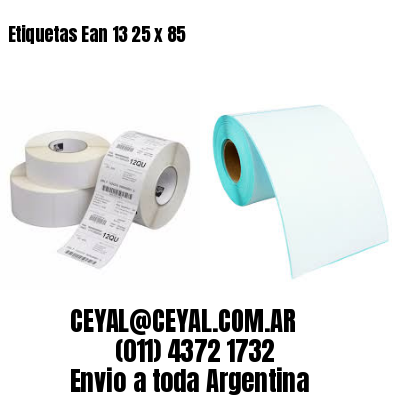 Etiquetas Ean 13 25 x 85