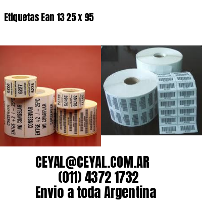 Etiquetas Ean 13 25 x 95