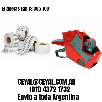 Etiquetas Ean 13 30 x 100