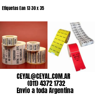 Etiquetas Ean 13 30 x 35