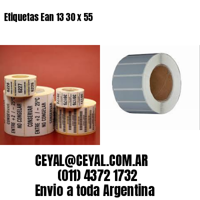 Etiquetas Ean 13 30 x 55