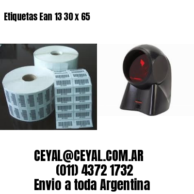 Etiquetas Ean 13 30 x 65