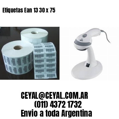 Etiquetas Ean 13 30 x 75