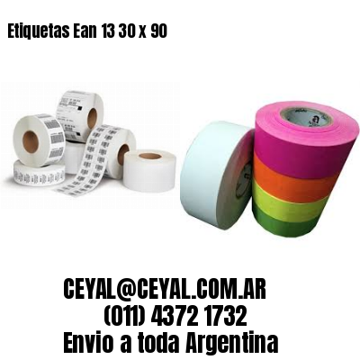 Etiquetas Ean 13 30 x 90