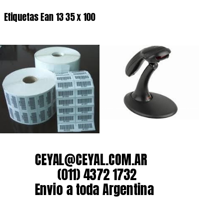 Etiquetas Ean 13 35 x 100