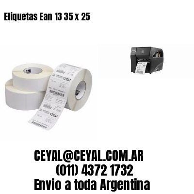 Etiquetas Ean 13 35 x 25