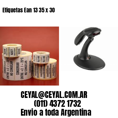Etiquetas Ean 13 35 x 30