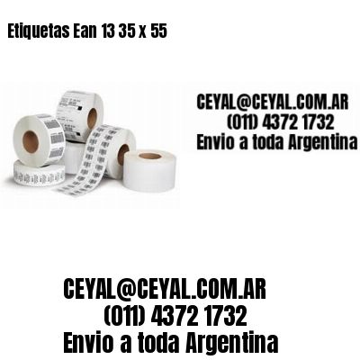 Etiquetas Ean 13 35 x 55