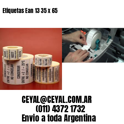 Etiquetas Ean 13 35 x 65