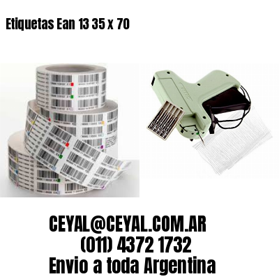 Etiquetas Ean 13 35 x 70