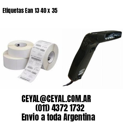 Etiquetas Ean 13 40 x 35