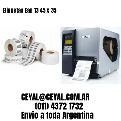Etiquetas Ean 13 45 x 35