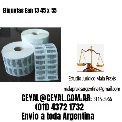 Etiquetas Ean 13 45 x 55