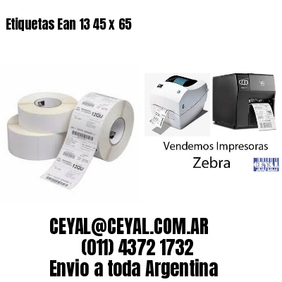 Etiquetas Ean 13 45 x 65