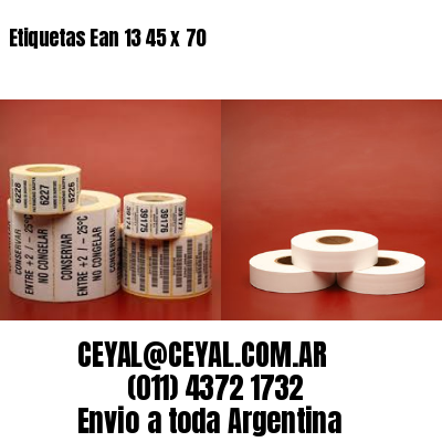 Etiquetas Ean 13 45 x 70