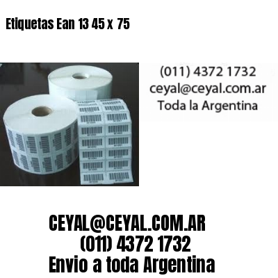 Etiquetas Ean 13 45 x 75