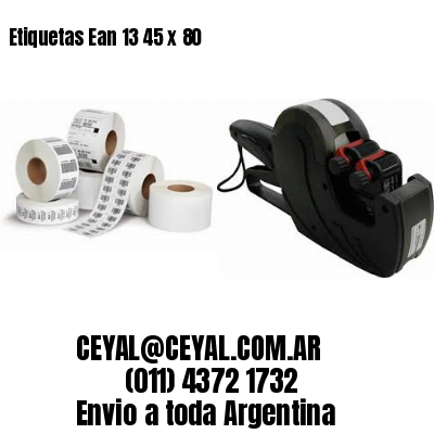 Etiquetas Ean 13 45 x 80
