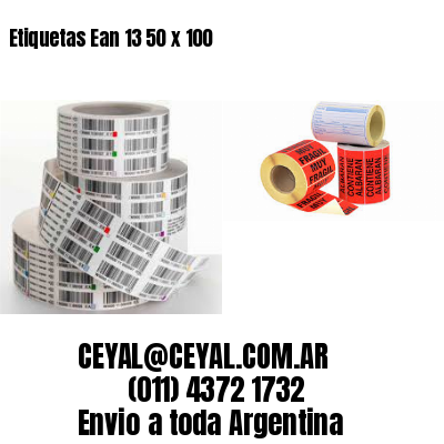 Etiquetas Ean 13 50 x 100