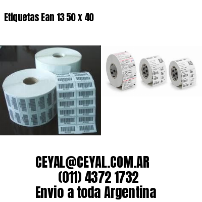 Etiquetas Ean 13 50 x 40