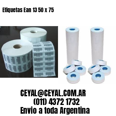 Etiquetas Ean 13 50 x 75